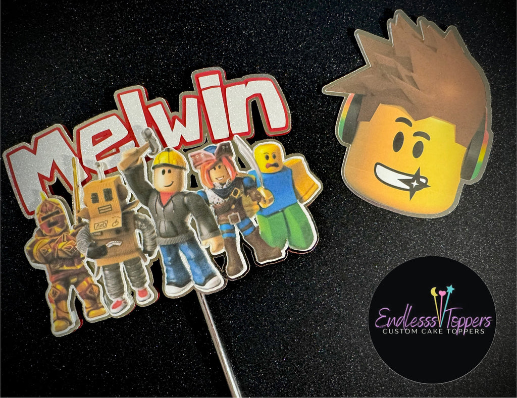 Roblox 3D Cake Topper