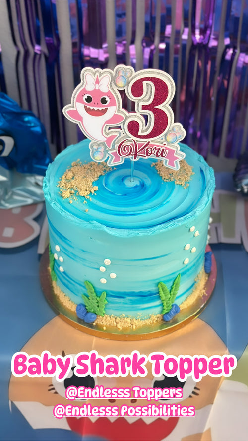 Baby Shark 3D Cake Topper