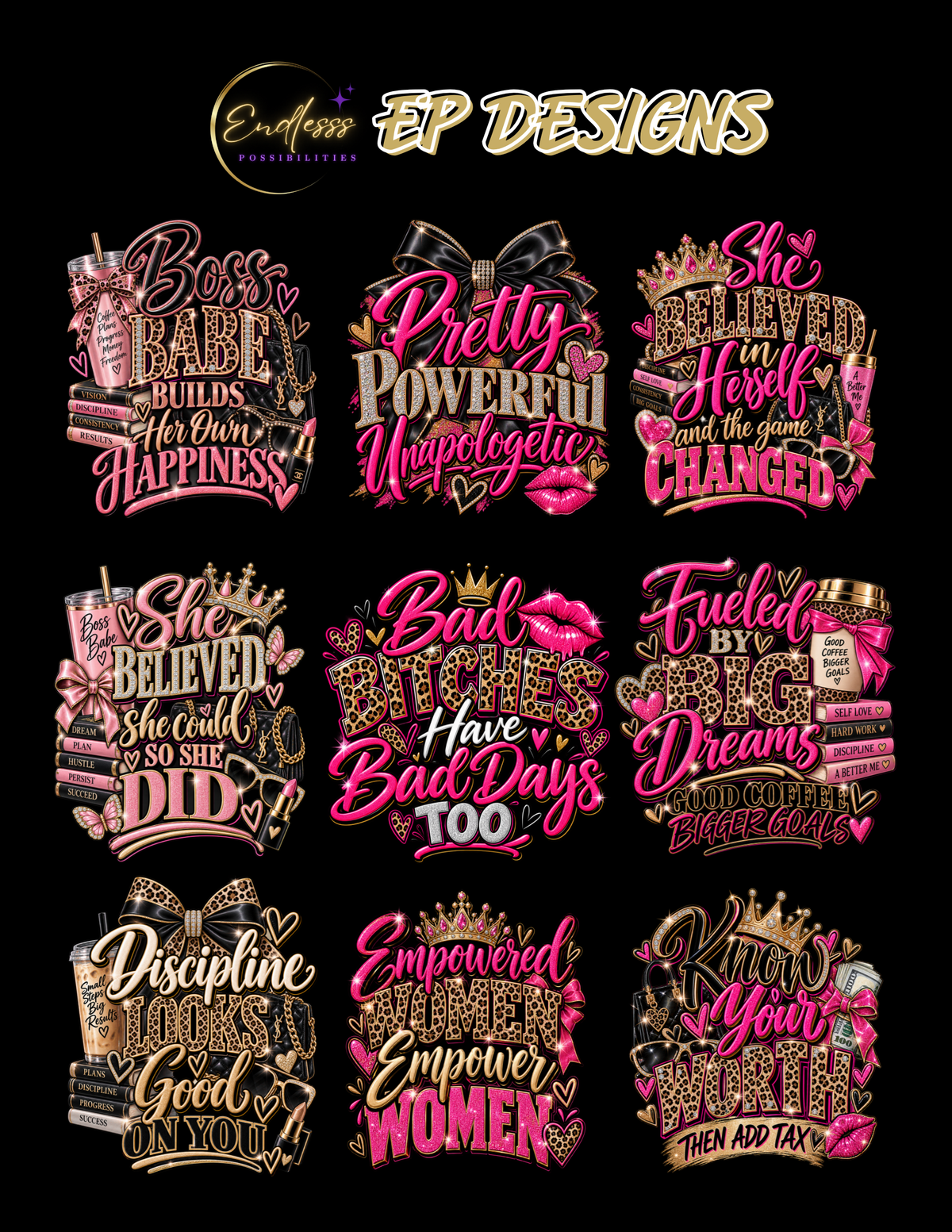 Bossy & Bougie Digital Design Bundle